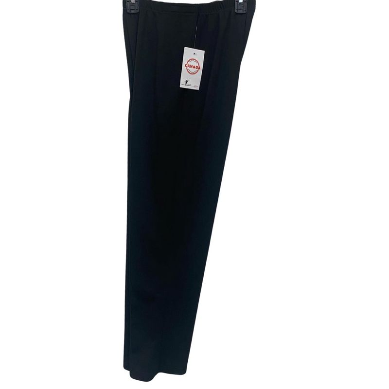 Pantalon adapté pour femmes - Tricot noir | Ouverture aux côtés