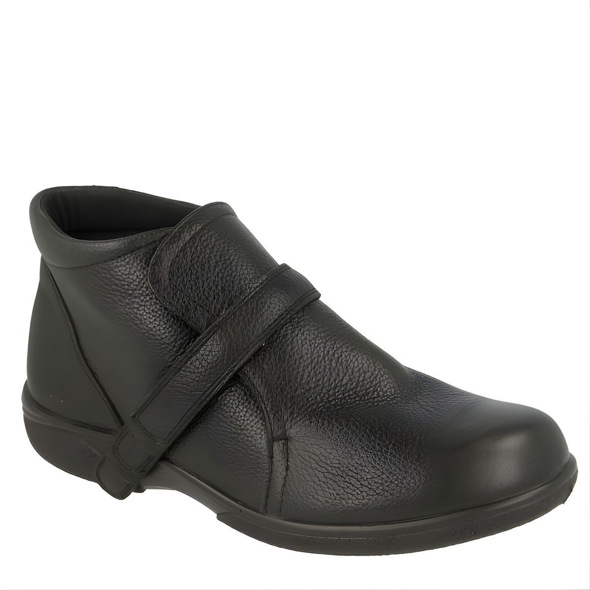 Botte à velcro Goldcrest de Easy B noire pour femme