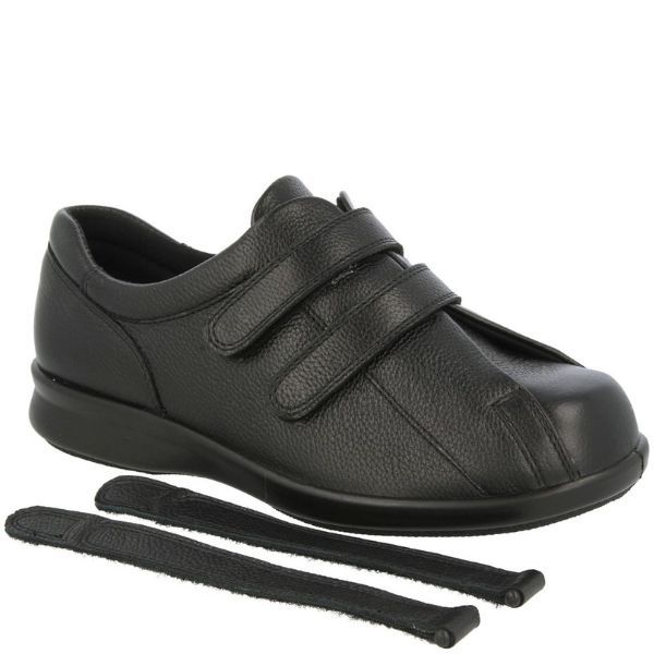 Chaussure femme à velcro Exmoor de Easy B noire
