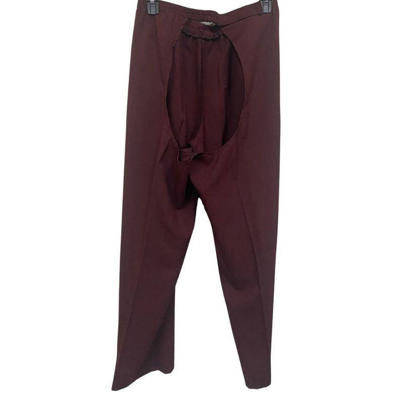 Pantalon adapté pour femmes - Polyester bourgogne | Ouverture à l'arrière