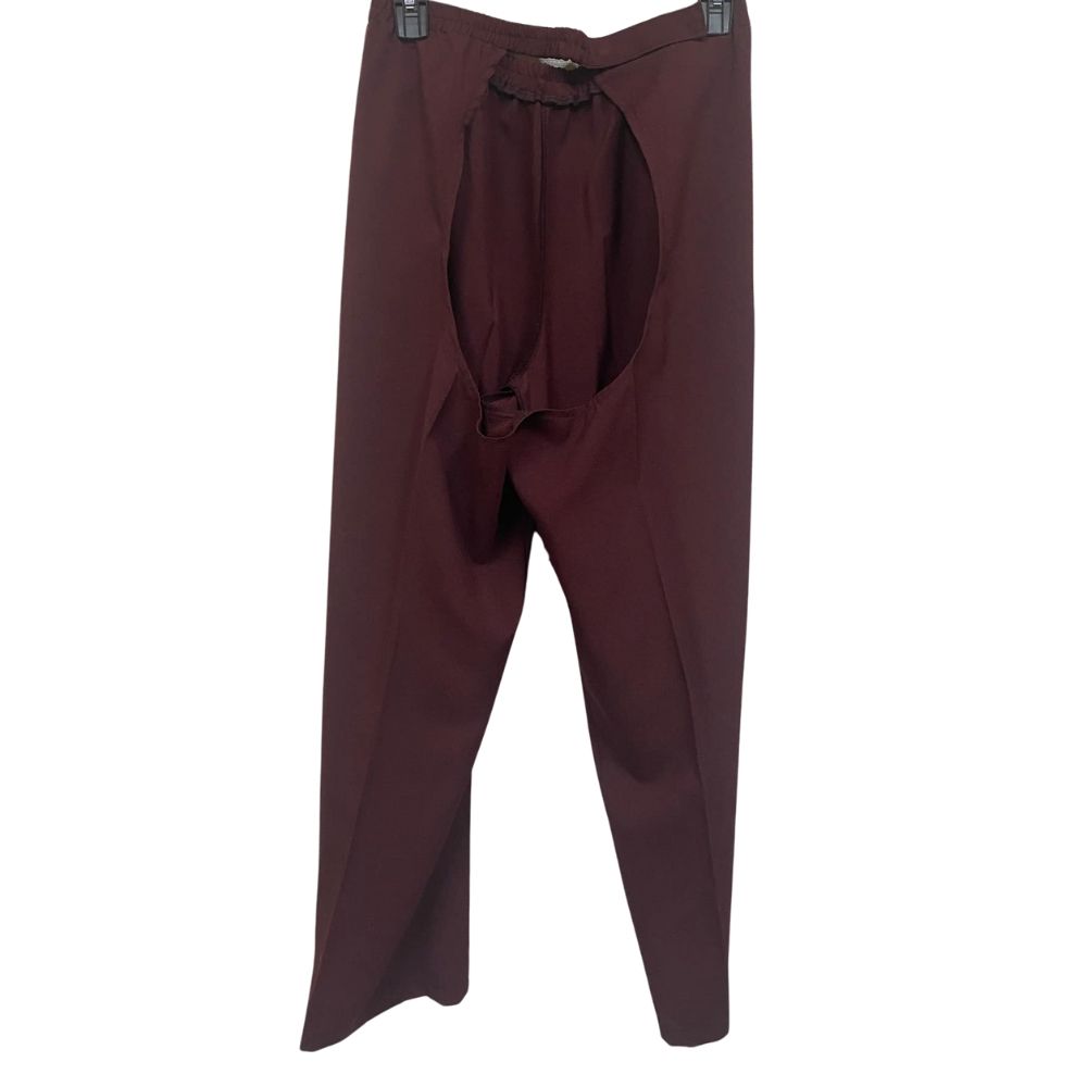 Pantalon adapté pour femmes - Polyester bourgogne | Ouverture à l'arrière