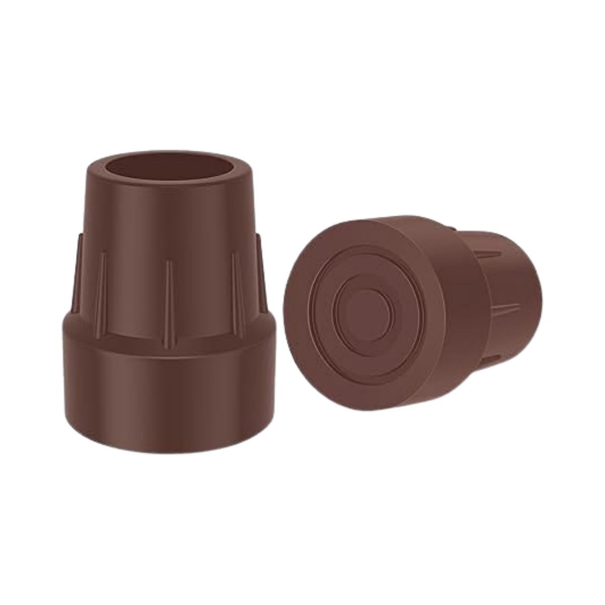 Embouts pour canne (pqt de 2), couleur: Brun