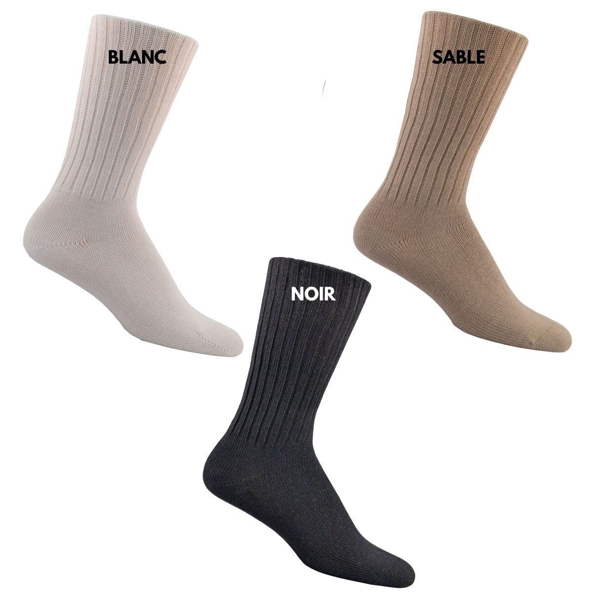 Bas diabétique Easy Comfort Simcan (pqt de 3)