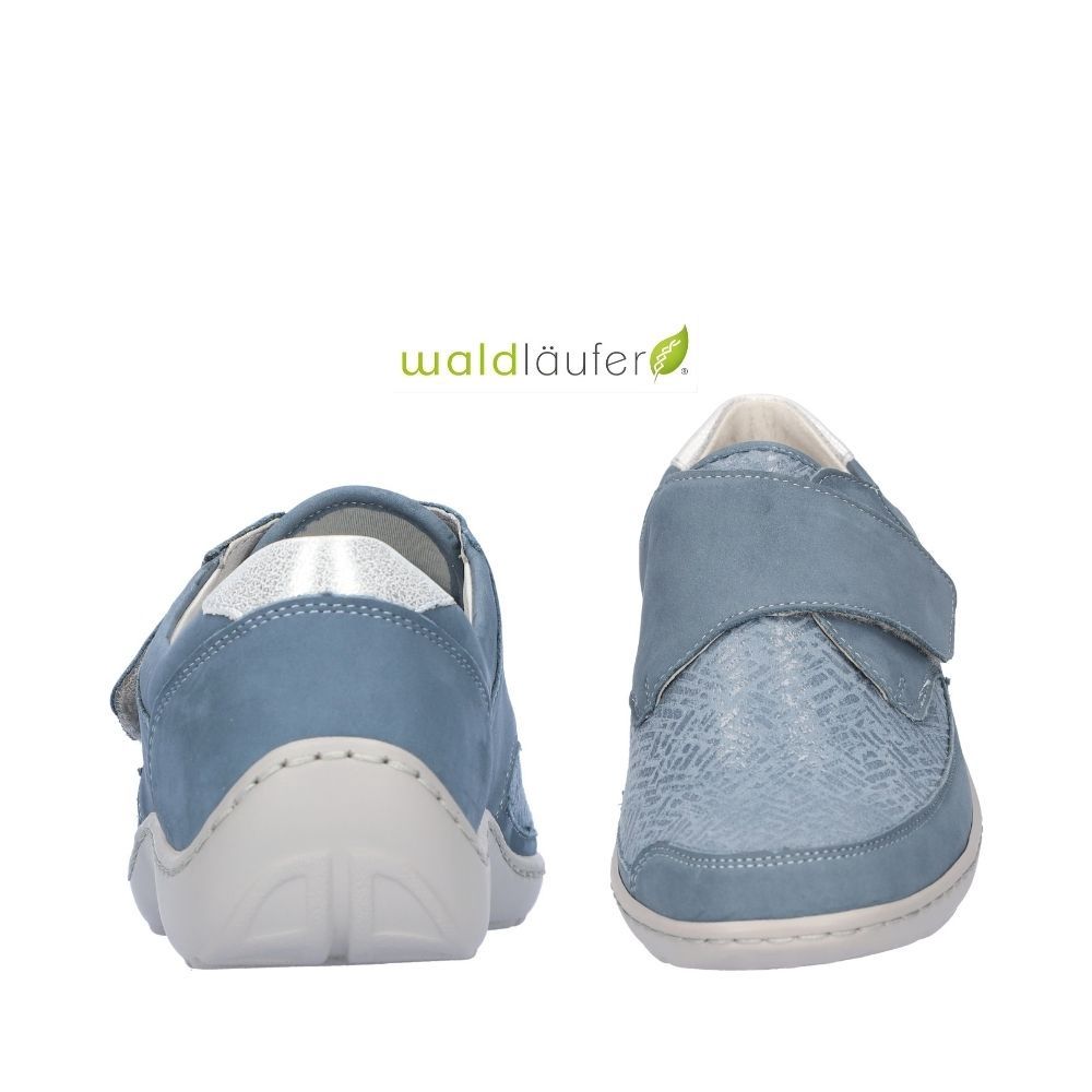 Chaussure à velcro Waldlaufer bleue pour femme