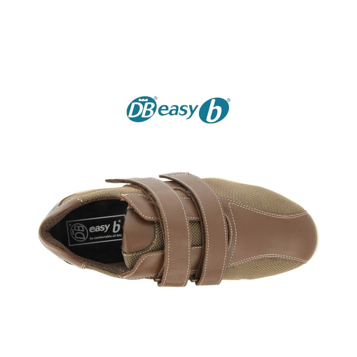 Chaussure homme extra large à velcro Easy B
