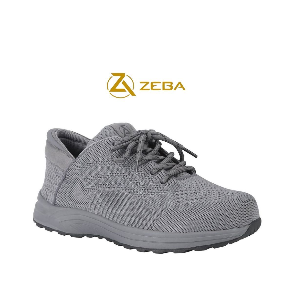 Chaussure homme extra large à enfiler Zeba grise