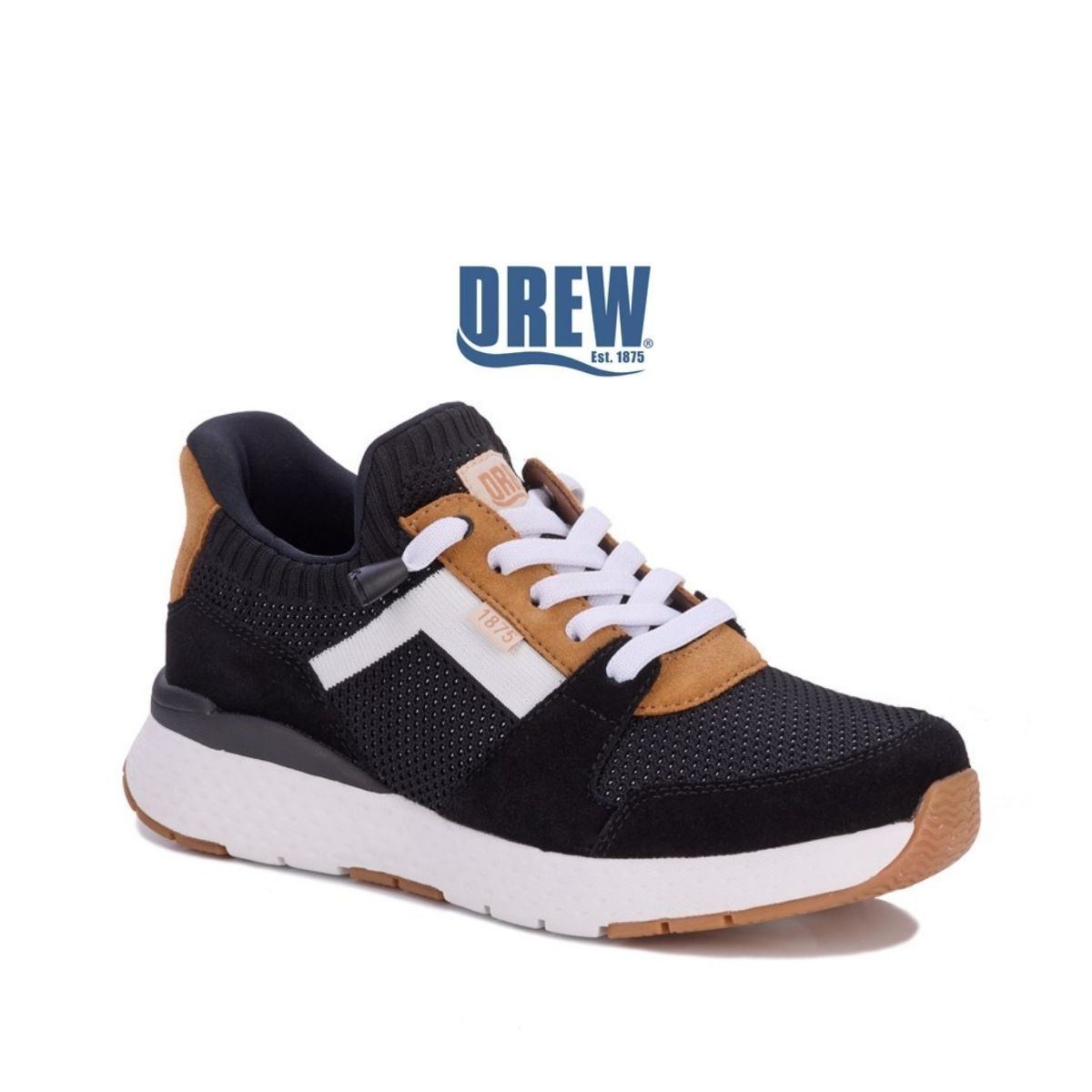 Chaussure femme extra large à enfiler Bobbie de Drew noire