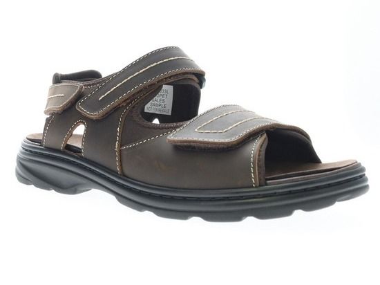 Sandale homme brune cuir-Hudson