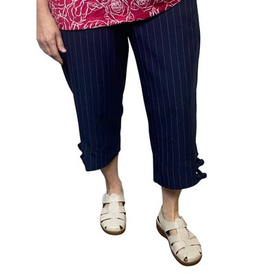 Capri adapté en polyester ligné marine | Ouverture aux côtés