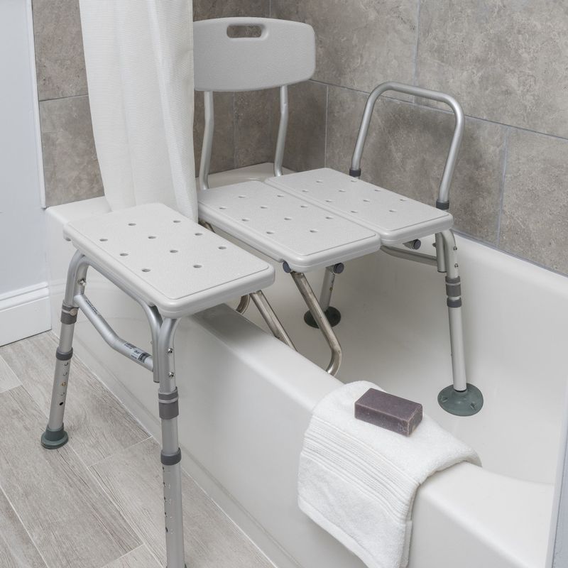 Banc de transfert avec insersion pour rideau de douche