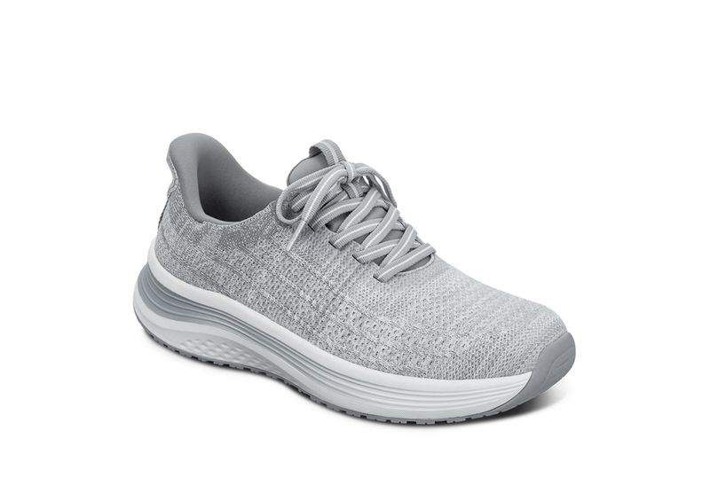 Espadrille large Nira grise-Orthofeet