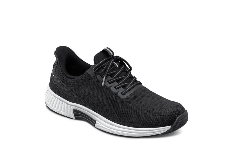 Espadrille large Kita noire-Orthofeet