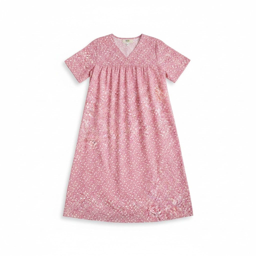 Robe de nuit d'été vieux rose