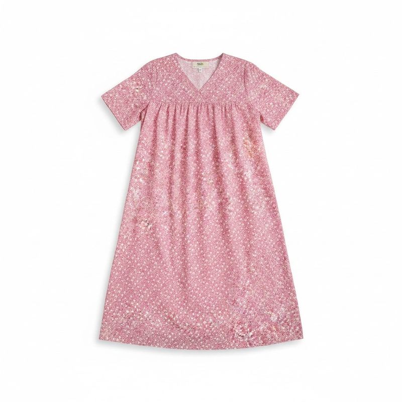 Robe de nuit d'été vieux rose