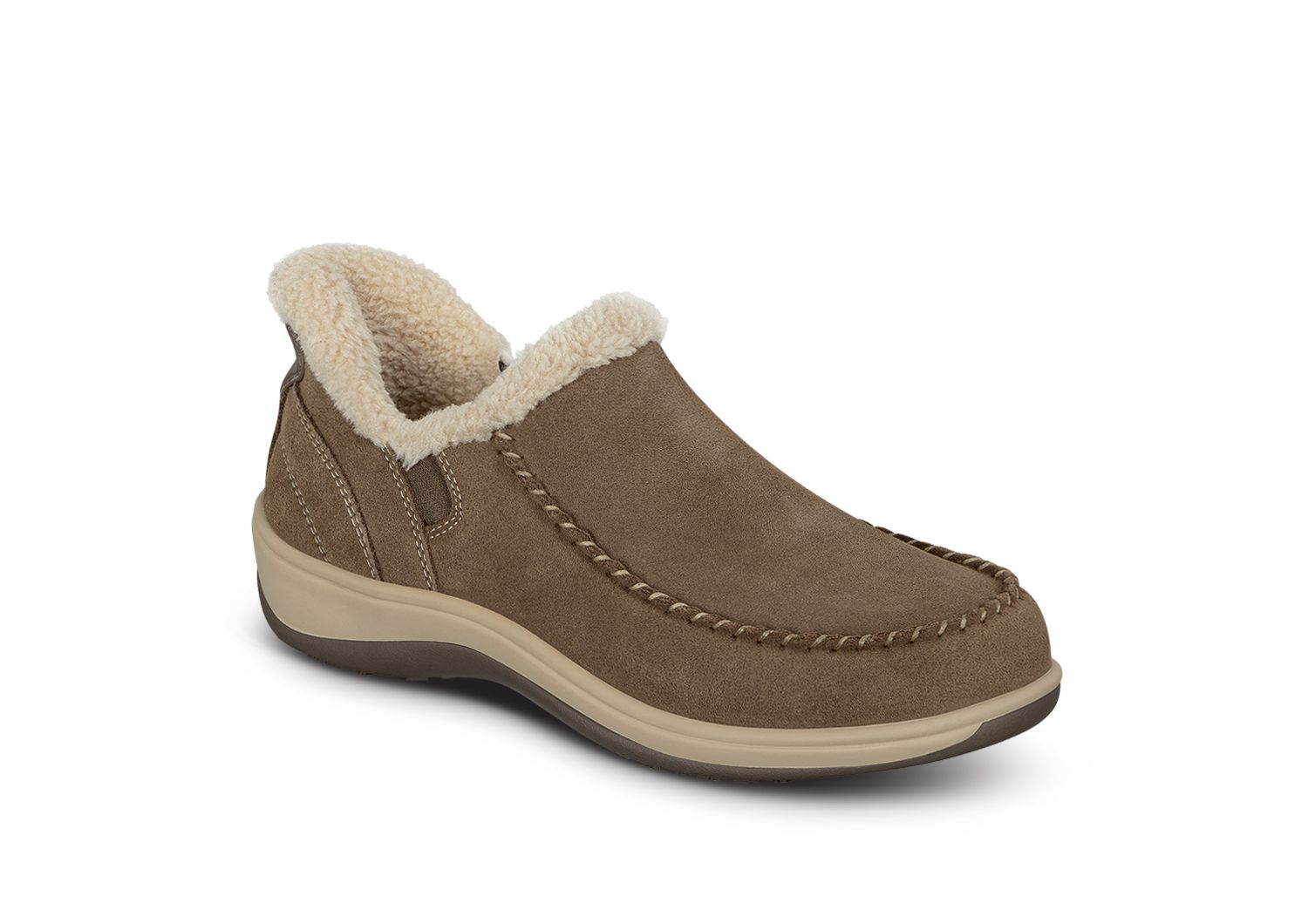 Pantoufle femme Lorin de Orthofeet taupe