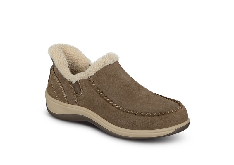 Pantoufle femme Lorin de Orthofeet taupe