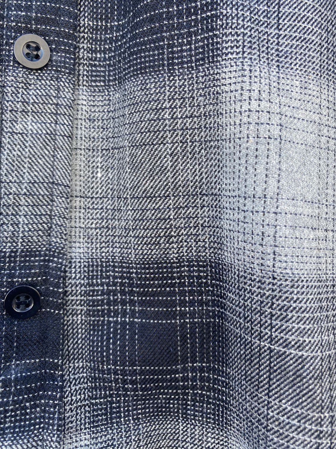 Chemise adaptée pour homme en flanelle grise et noire
