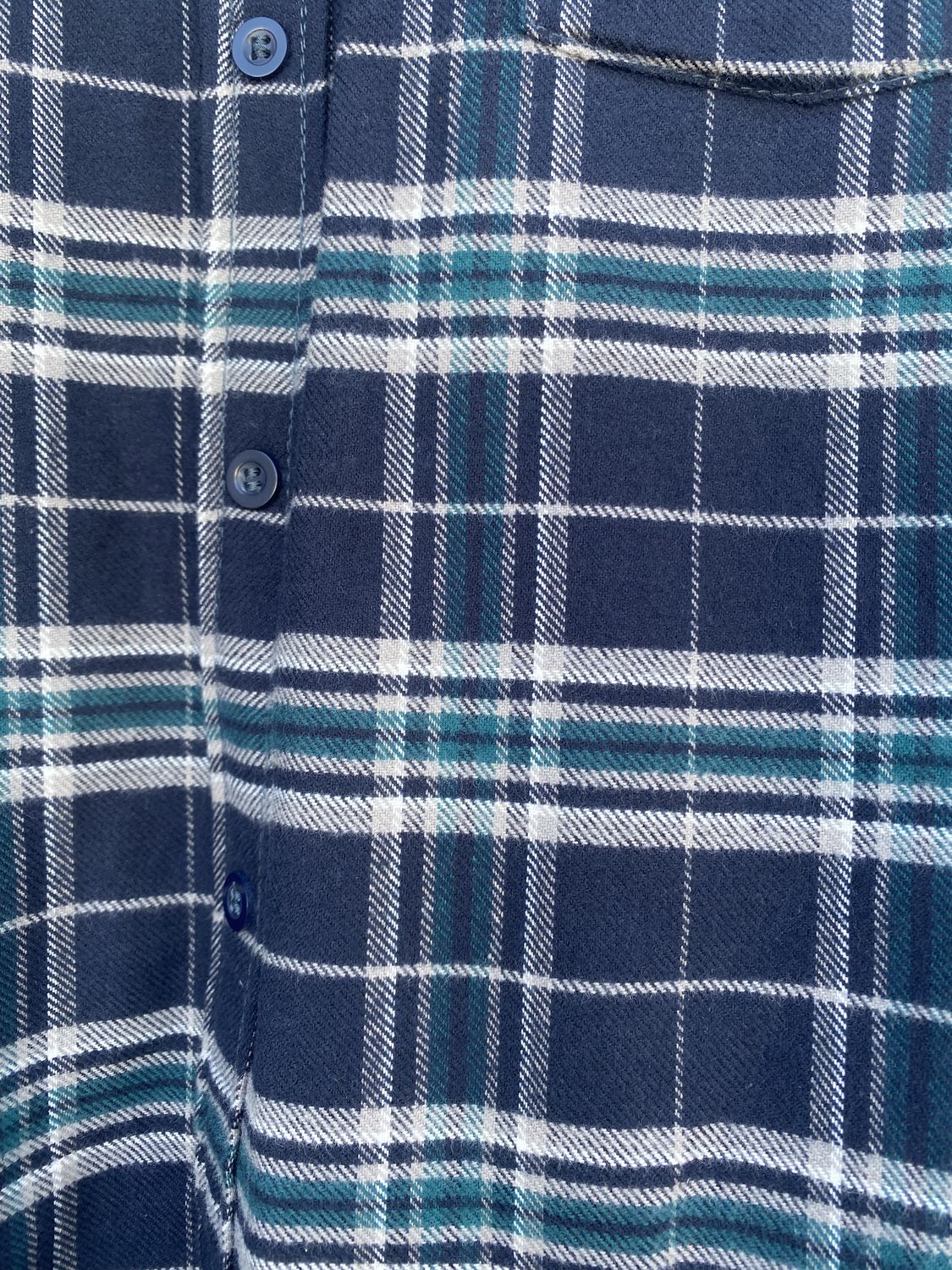 Chemise adaptée pour homme en flanelle vert et marine