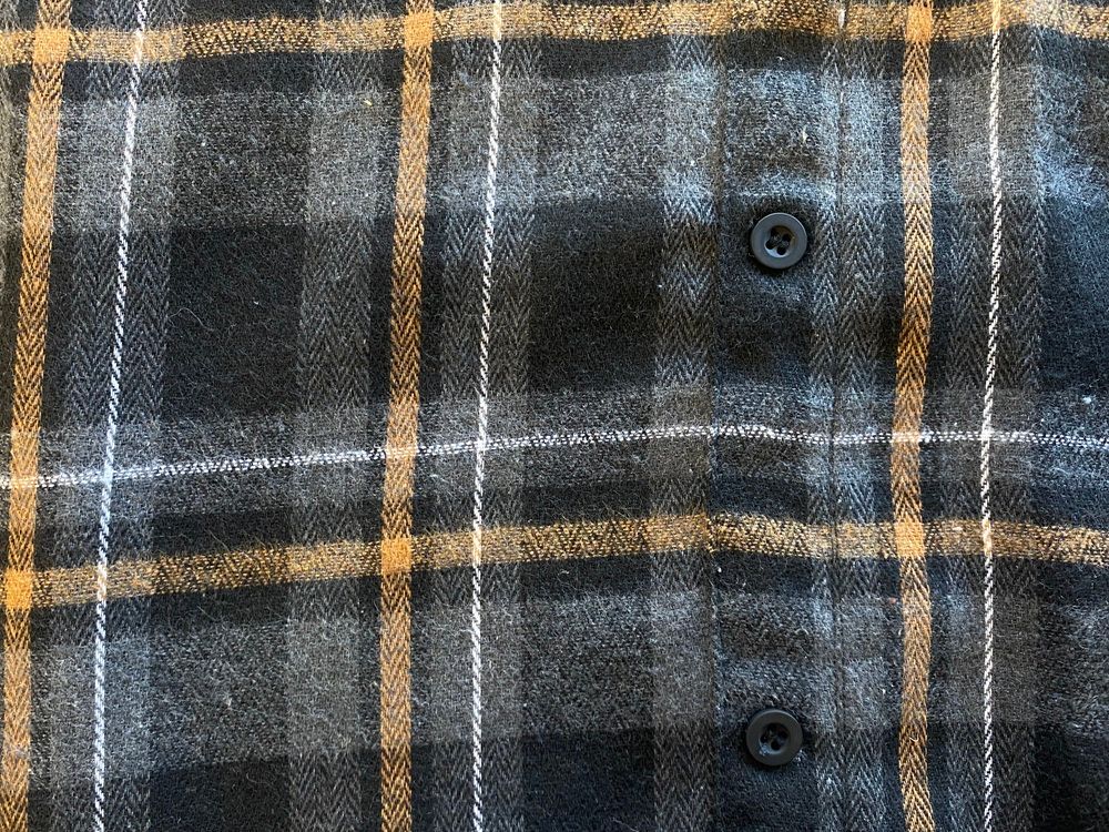 Chemise adaptée pour homme en flanelle grise