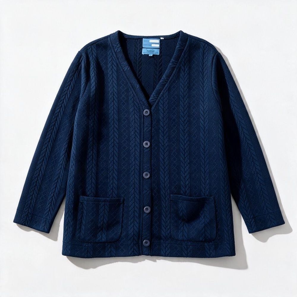 Veste adapté homme tricot marine