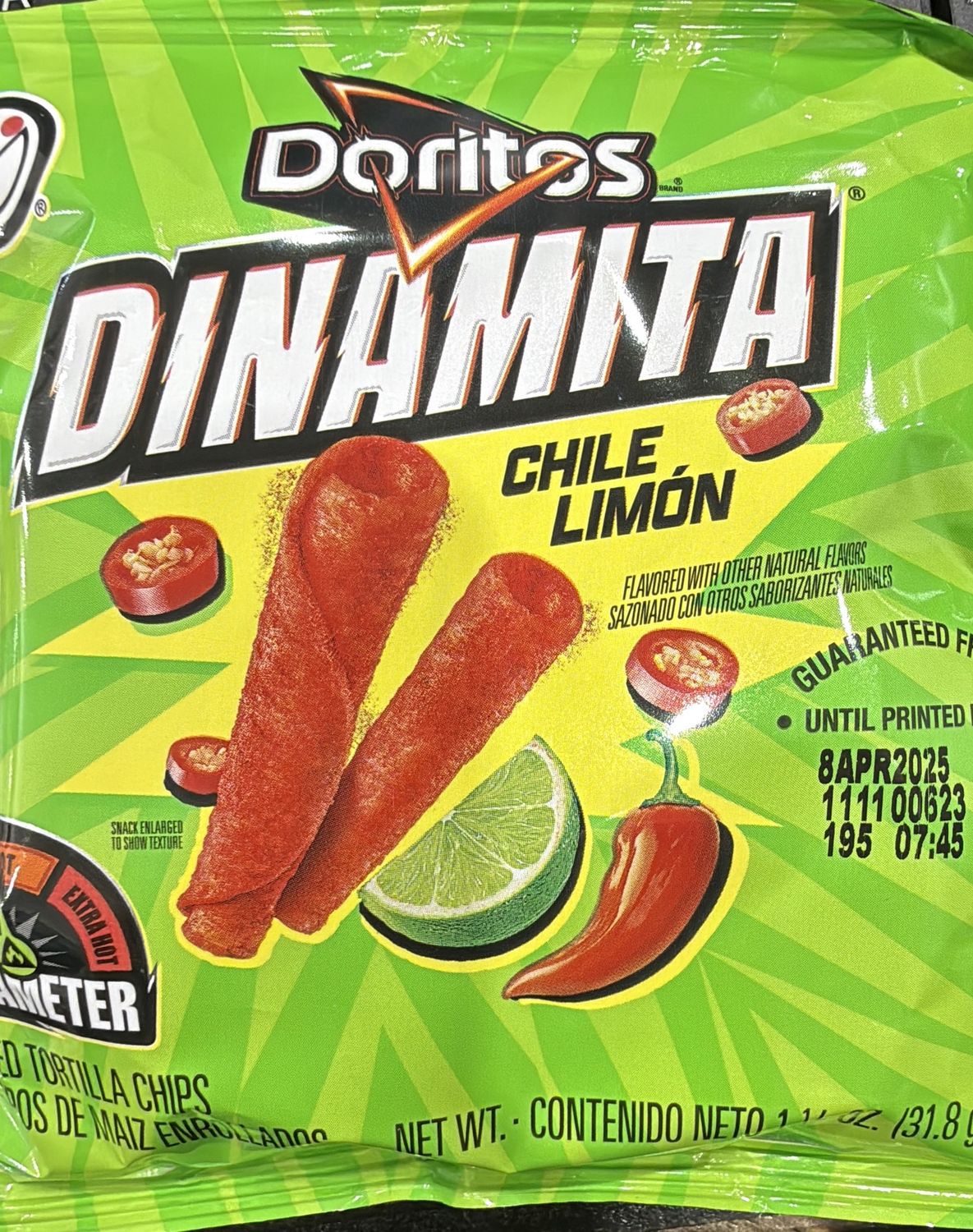 Doritos dinamita chile limón 1-1/8 oz 