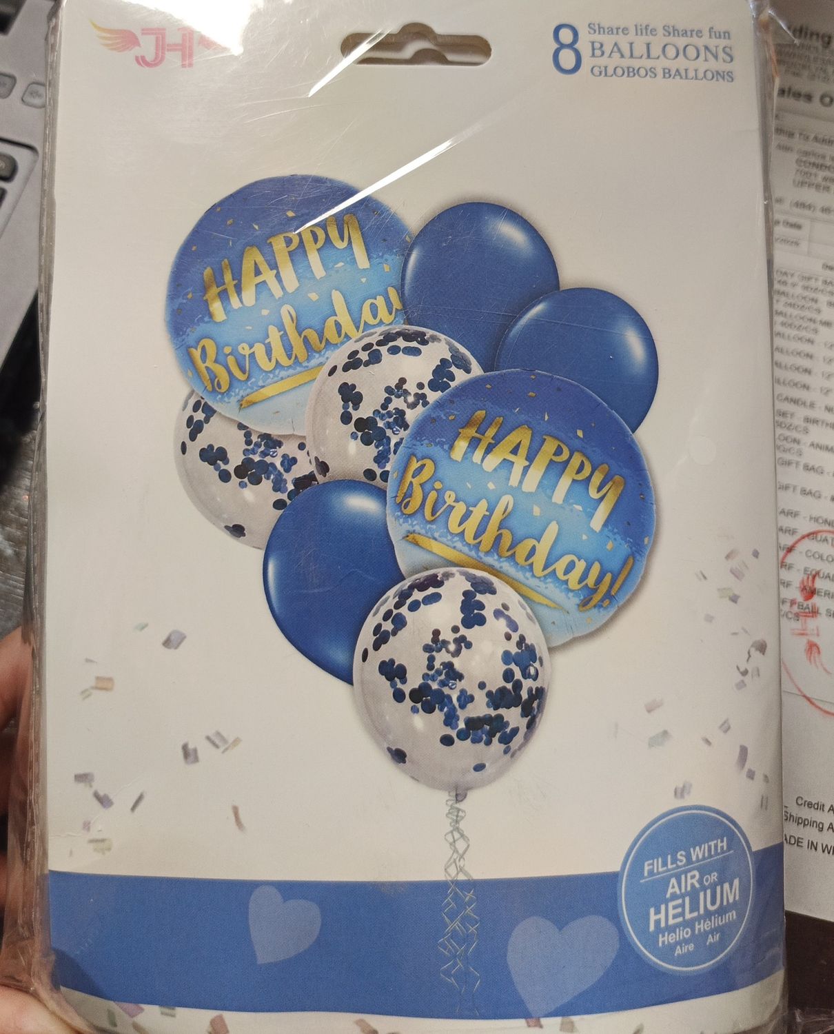 Set de globos de cumpleaños