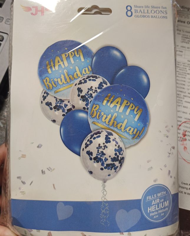 Set de globos de cumpleaños