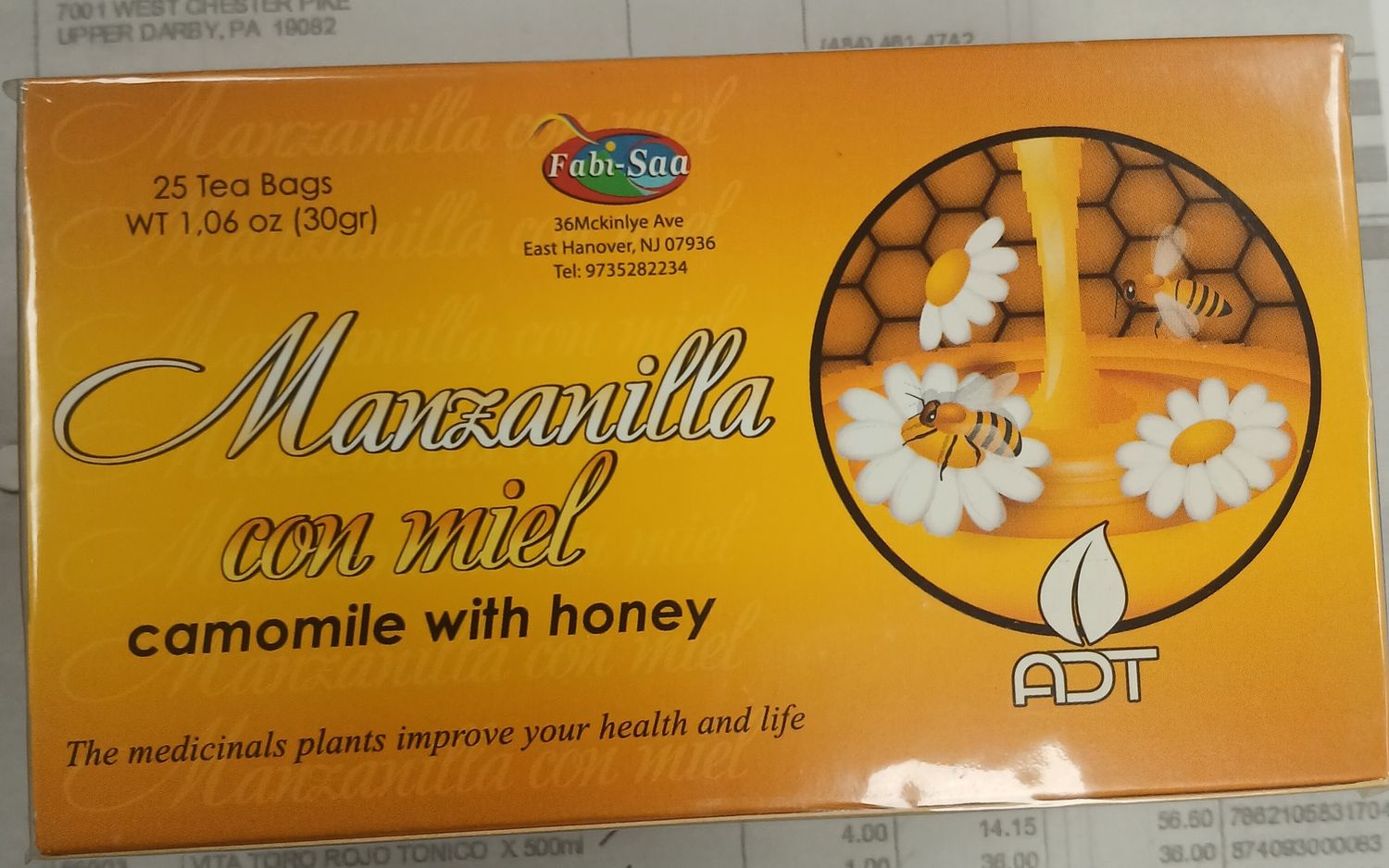 Manzanilla Con Miel Fabisa