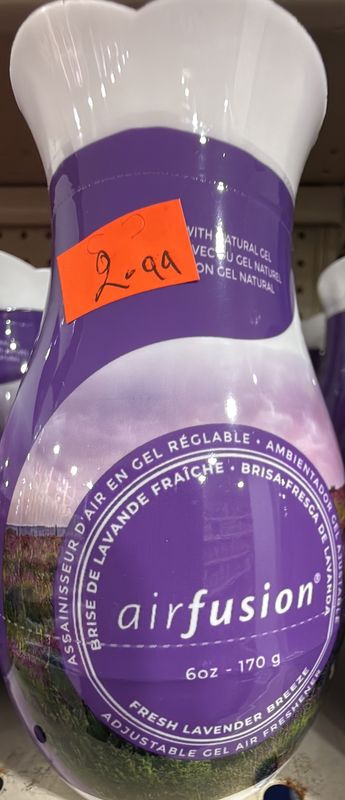Air fusión gel air freshener