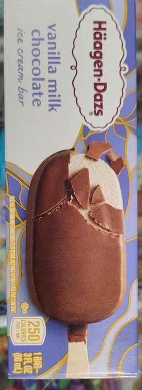 Häagen -dazs vainilla milk chocolate