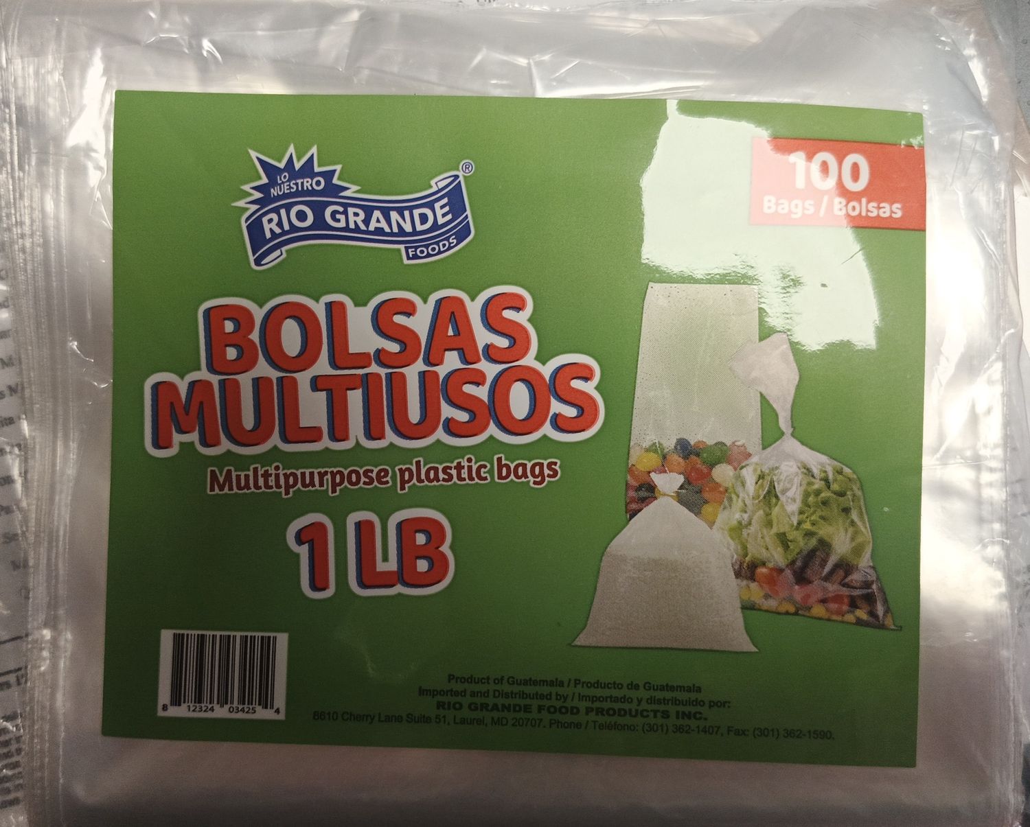Bolsas multiusos 1 lb