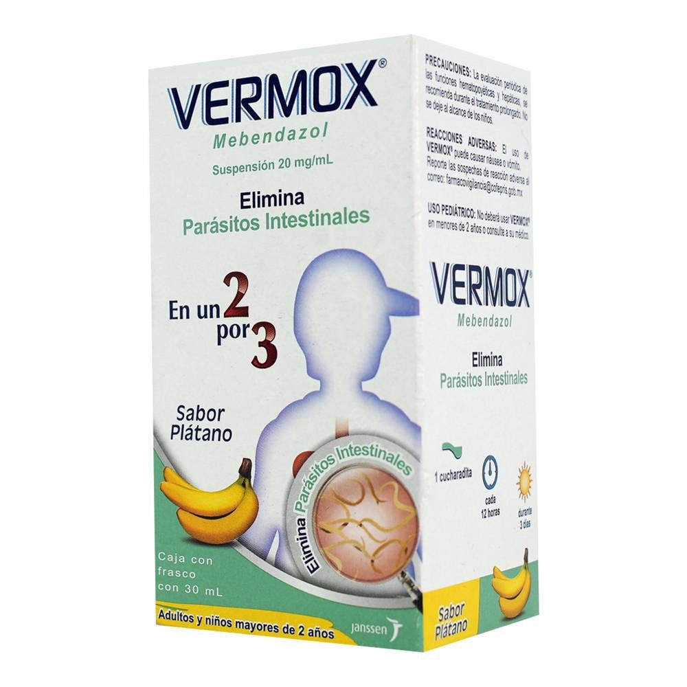 Vermonx Mebendazol Para Adulto