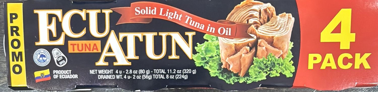 Ecu atún 4 pack 80g