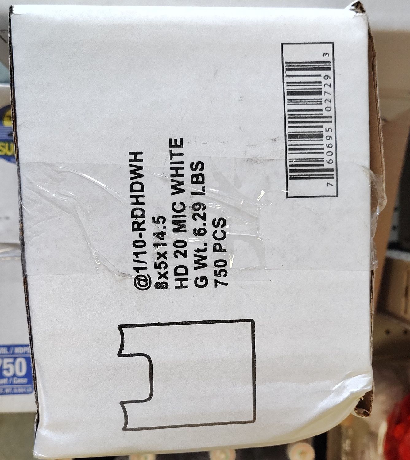 Caja funda  blanca pea