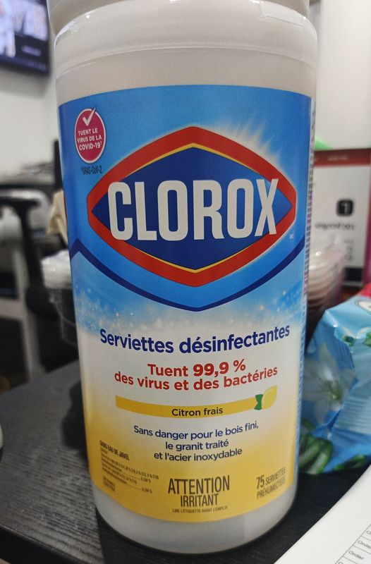 Clorox Wipes Disinf Lemon