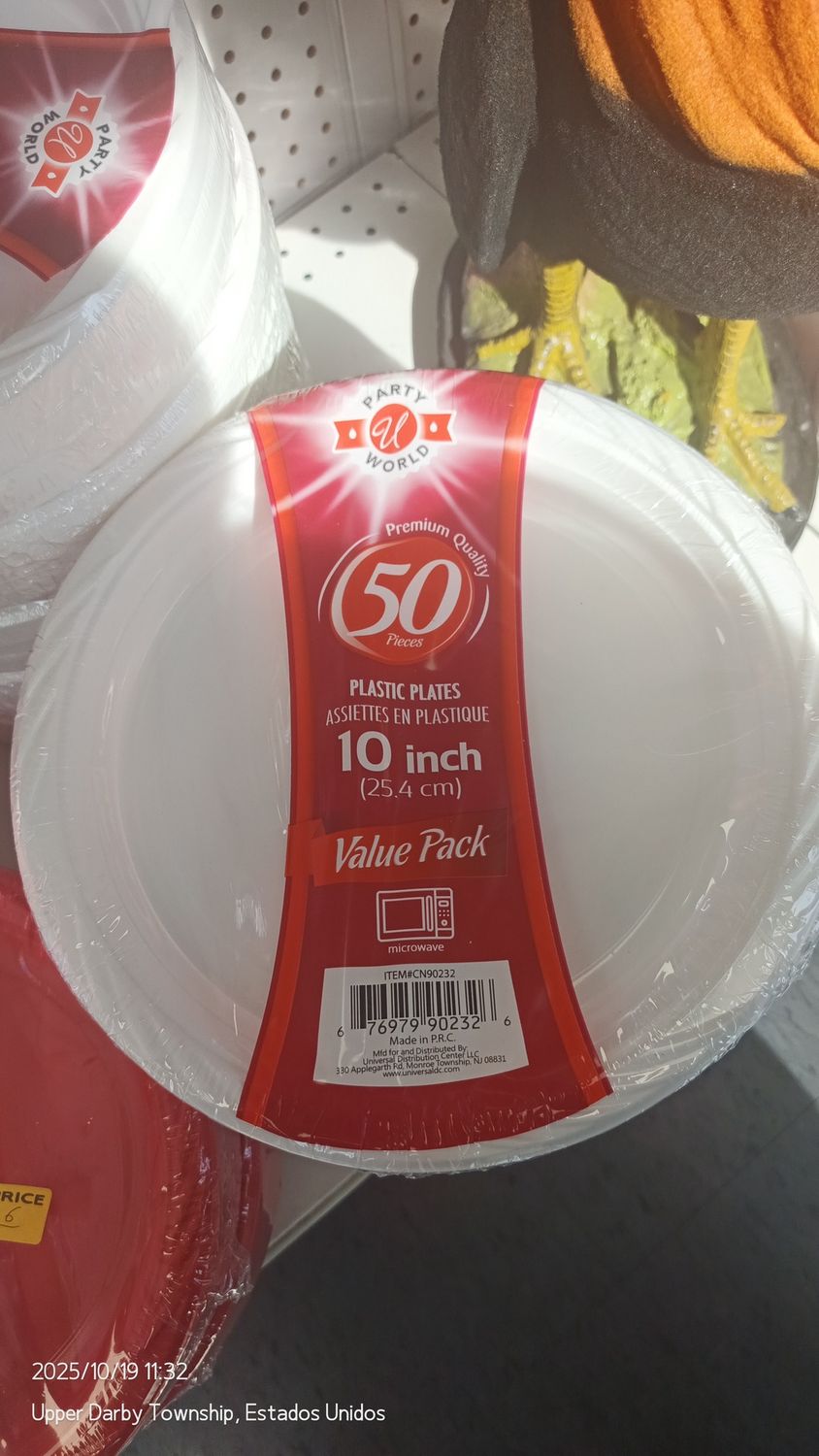 Platos Pasticos Num. 10