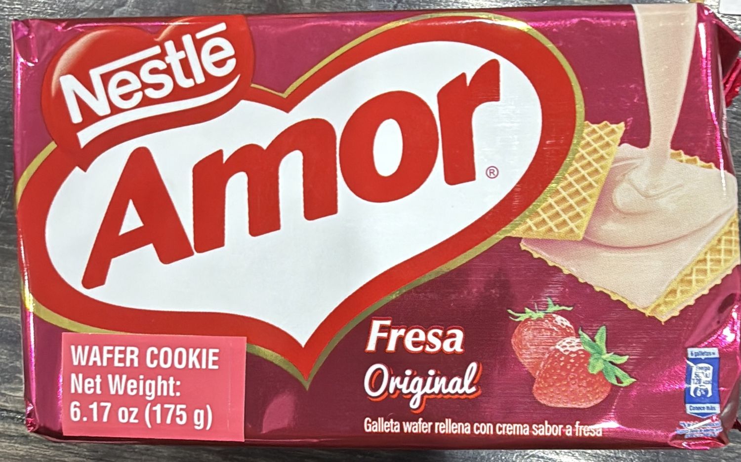 Nestle galletas amor fresa 6.17 oz