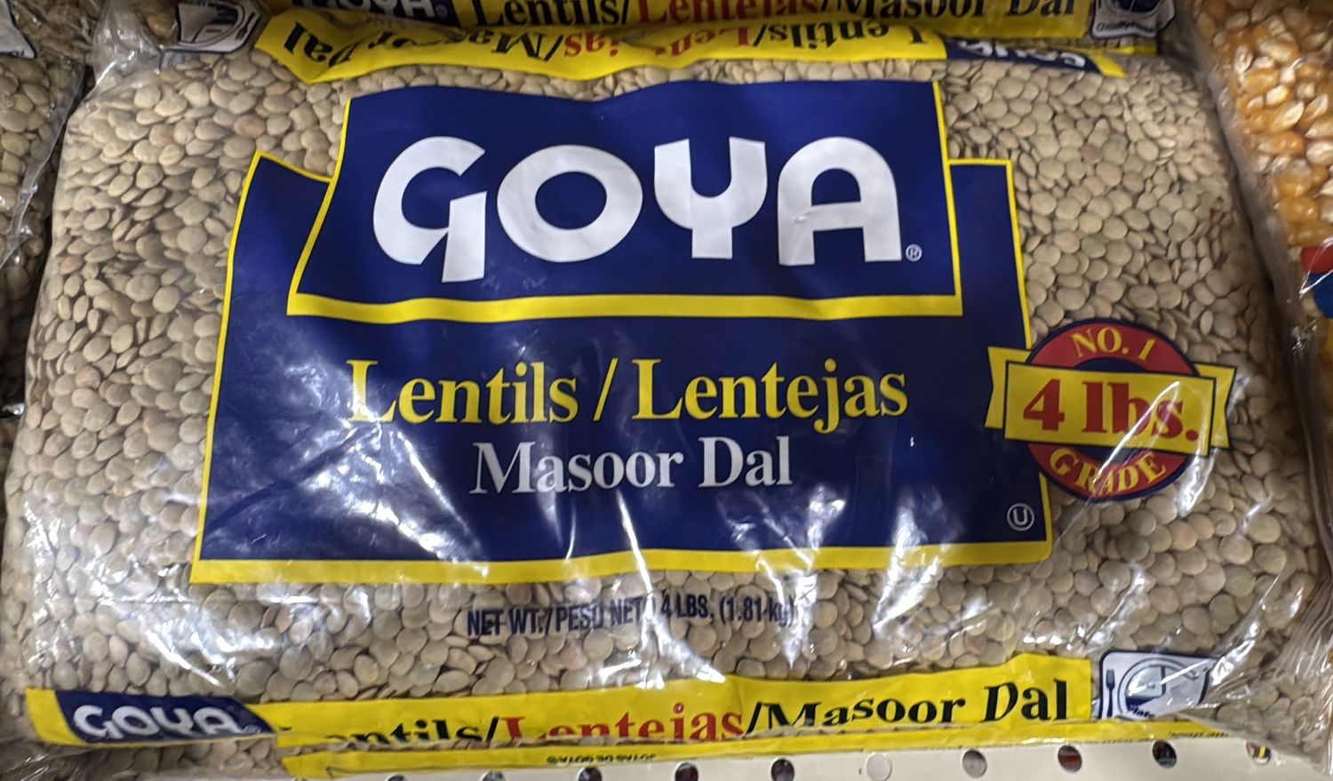 Goya Lentejas 4 lbs