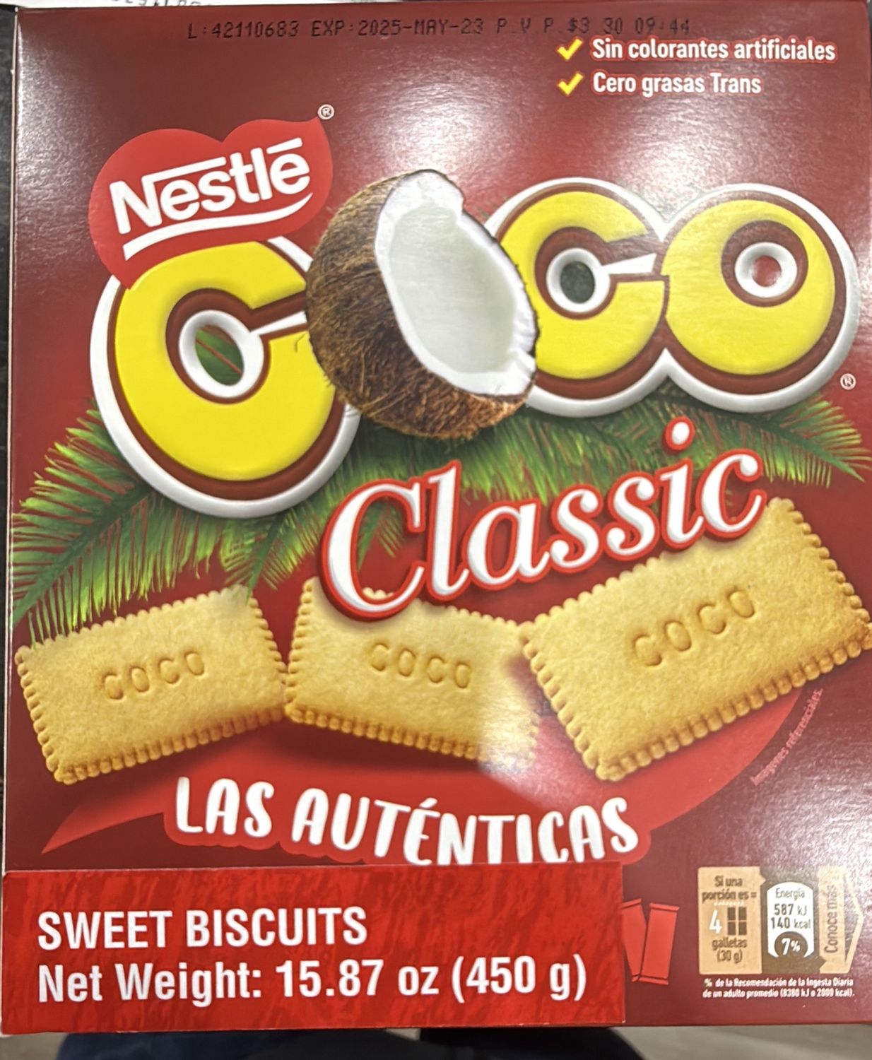 Nestle coco galletas