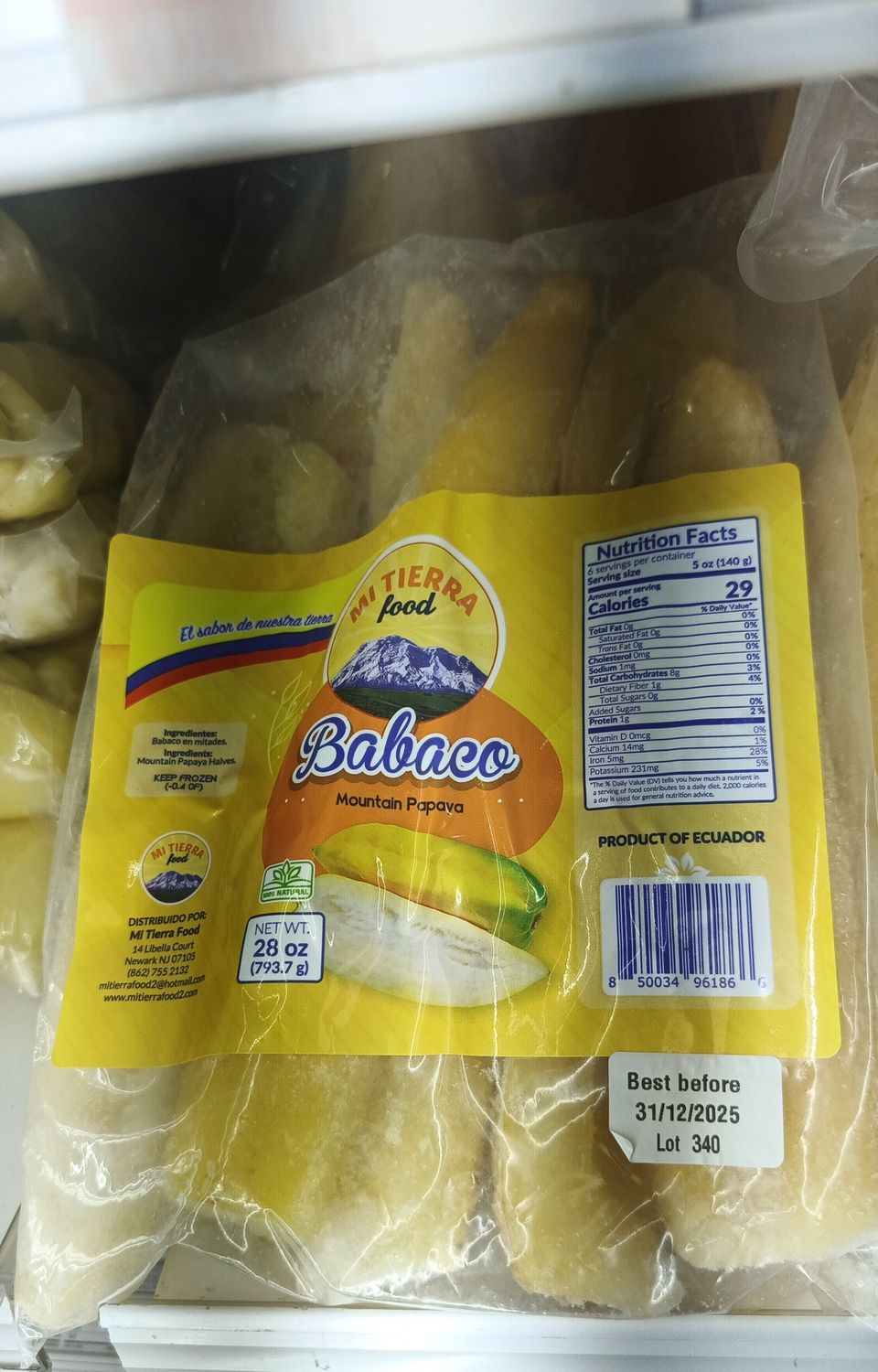 Babaco Mi Tierra Food 