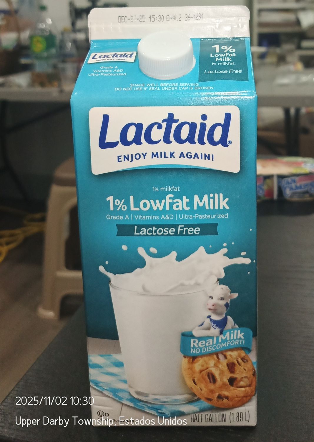 Lactose 1% Half Gallón