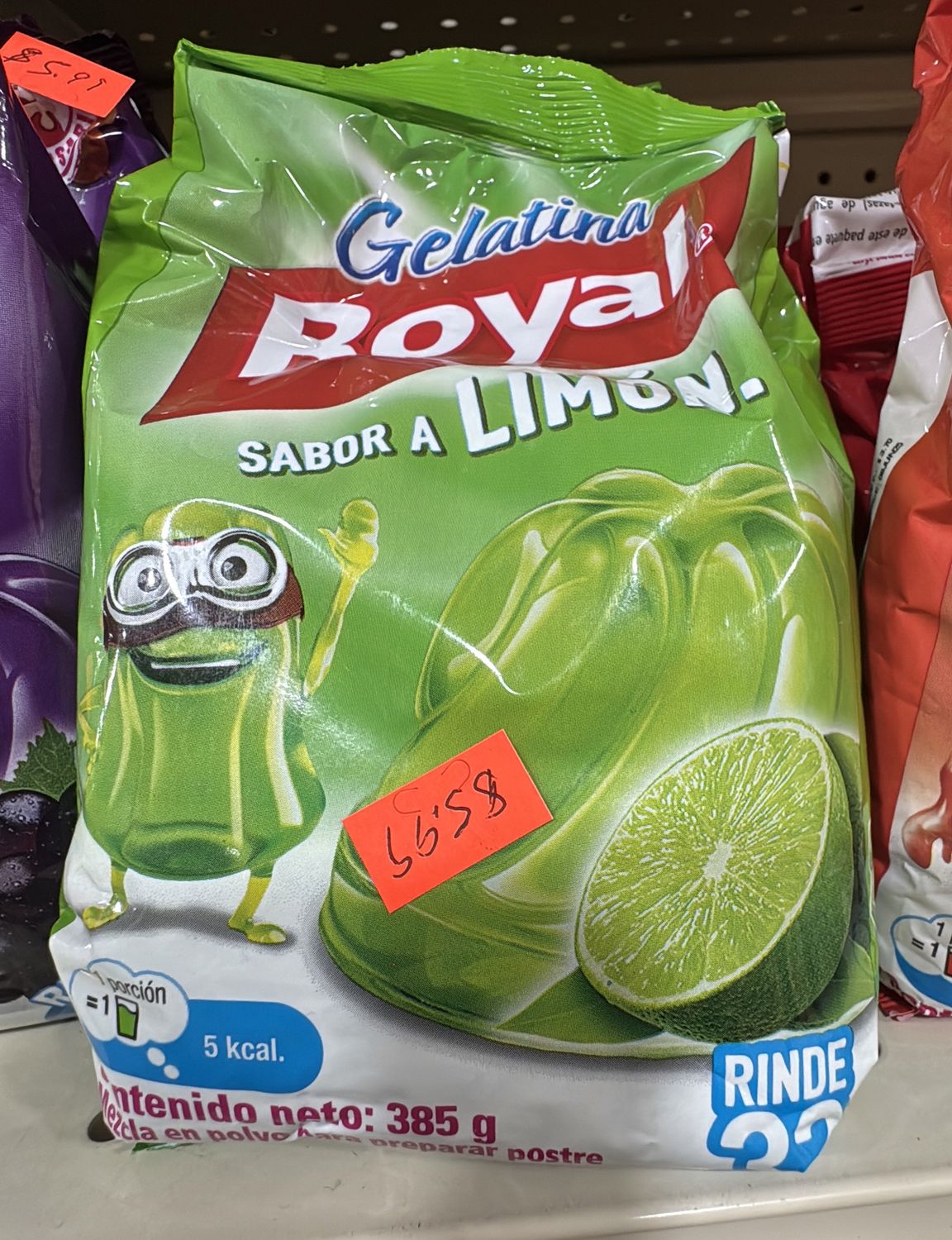Gelatina Royal Limón 385g