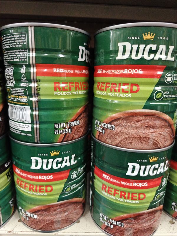 Ducal Lata Frijoles Refritos Rojos 29 oz