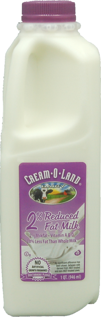 2% Milk 1/4 Quart