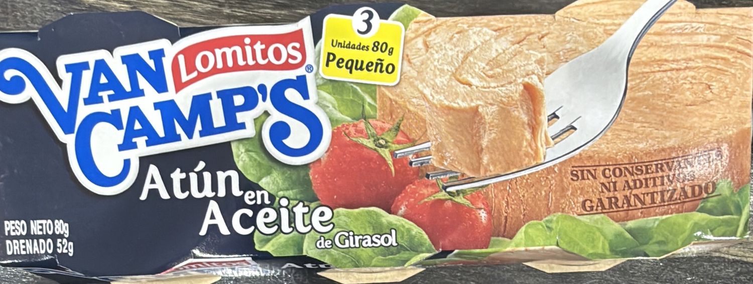 Van camps Atún de Aceite 3 pk 80g