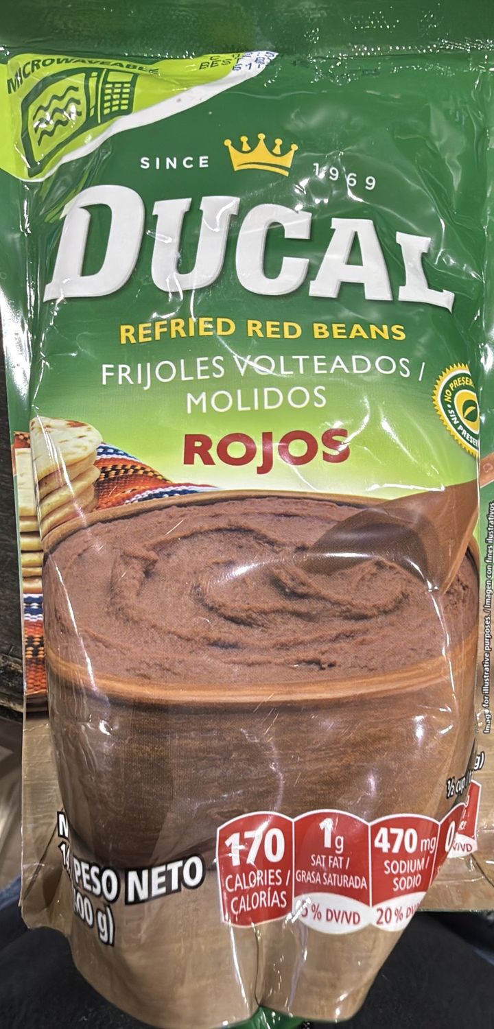 Ducal frijoles volteados rojos 400g