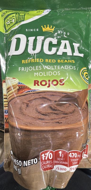 Ducal frijoles volteados rojos 400g