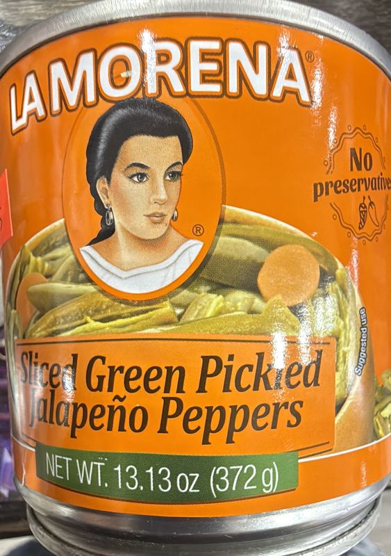 La Morena Sliced Green Peppers 13.13oz
