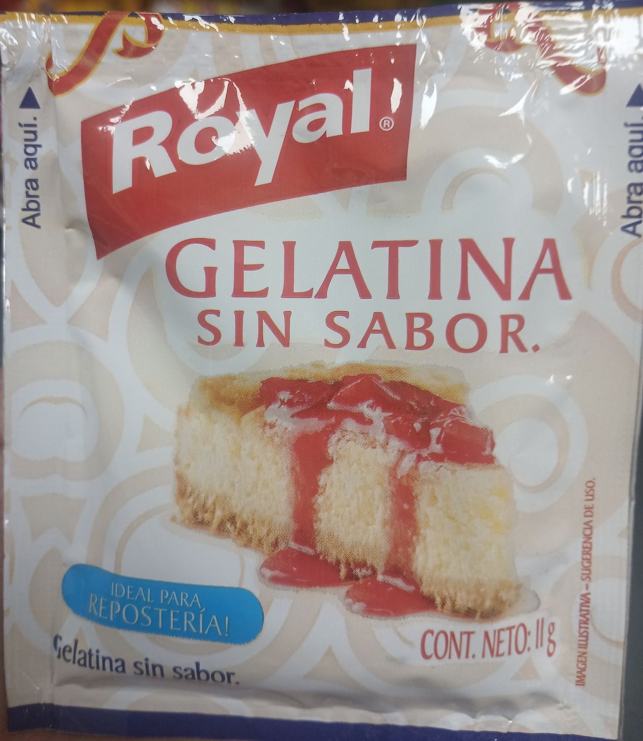 Gelatina Sin Sabor 11 Gr.