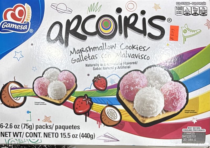 Gamesa Arcoíris caja